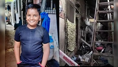 Jaikumar Jaiswal and the partially collapsed building