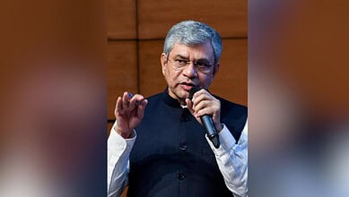 Union Railway Minister Ashvini Vaishnav addresses a gathering Hyderabad