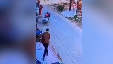 Minor girl rides bike
