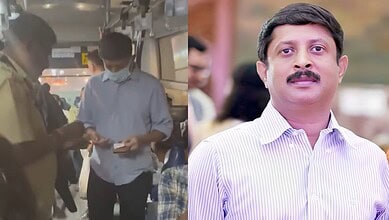 Undercover minister interacts with bus passengers during a public outing.