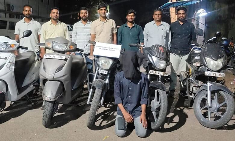 Task force police with the arrested accused