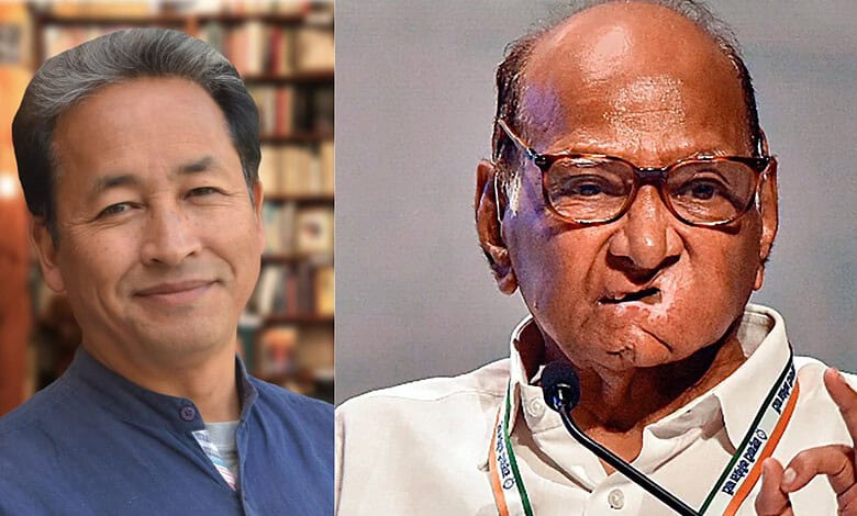 Sonam Wangchuk and Sharad Pawar