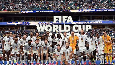 England after securing the third place in the world cup