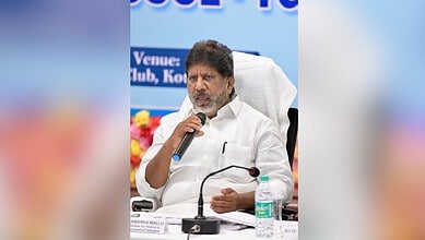 Telangana Deputy CM Bhatti Vikramarka addresses a meeting