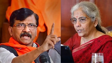 Raut and Sitharaman engaged in a heated discussion during a public event.