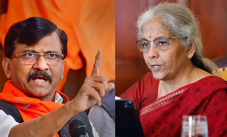 Raut and Sitharaman engaged in a heated discussion during a public event.
