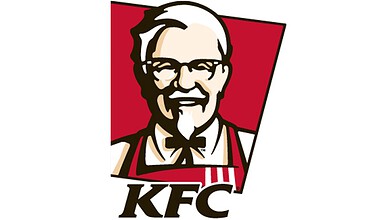 KFC logo featuring Colonel Sanders' face with a red background and bold text.