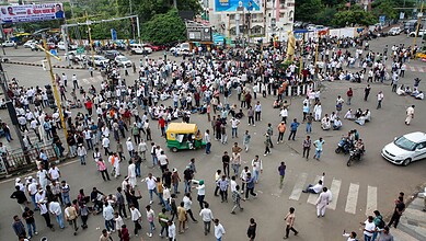 Farmers protest in Madhya Pradesh over crop procurement
