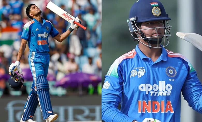 Indian women cricketers celebrating with bat and helmet during a match.