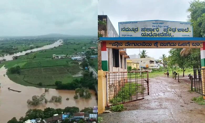 Heavy rain lashes Karnataka; schools shut in several districts
