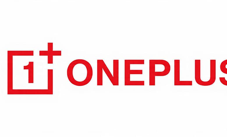 OnePlus logo with red text and icon on a white background.