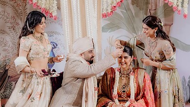 Anshula Kapoor's wedding photo