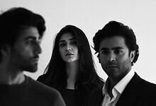 Durefishan and Sheheryar pose for a promotional photo for Dar-e-Nijat.