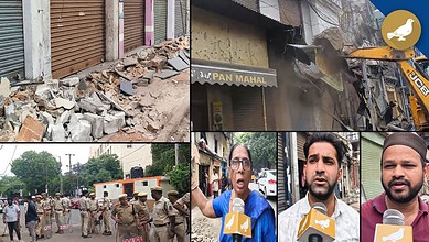 Video: Footpath encroachments cleared in Hyderabad's Old City