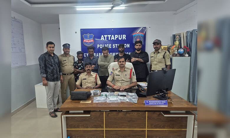 Hyderabad police bust drug network in Attapur, five arrested