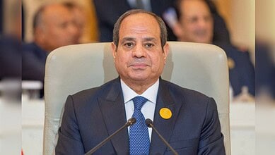 The image of Egyptian President Abdel-Fattah al-Sisi.