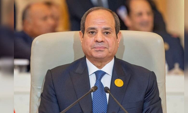 The image of Egyptian President Abdel-Fattah al-Sisi.