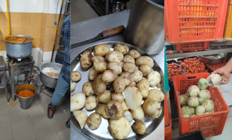 Vegetables with fungus, houseflies found at Kachiguda restaurant