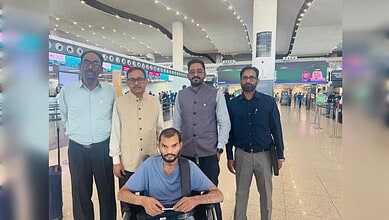 Indian expat Mohammad Azam before returning to India from Saudi Arabia.
