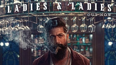Promotional poster for 'Ladies & Ladies' video from Yash-starrer Toxic film.
