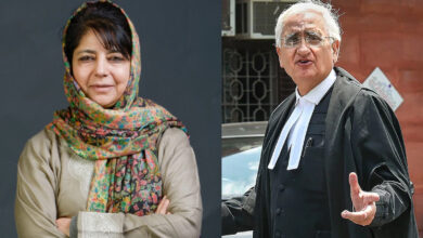 Jammu and Kashmir's former chief minister Mehbooba Mufti and Congress leader Salman Khurshid.