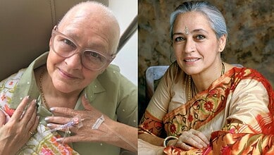 Nafisa Ali during her battle with Stage 4 cancer, smiling and showing resilience.