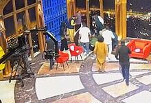 Picture from the set where the comedian collapsed