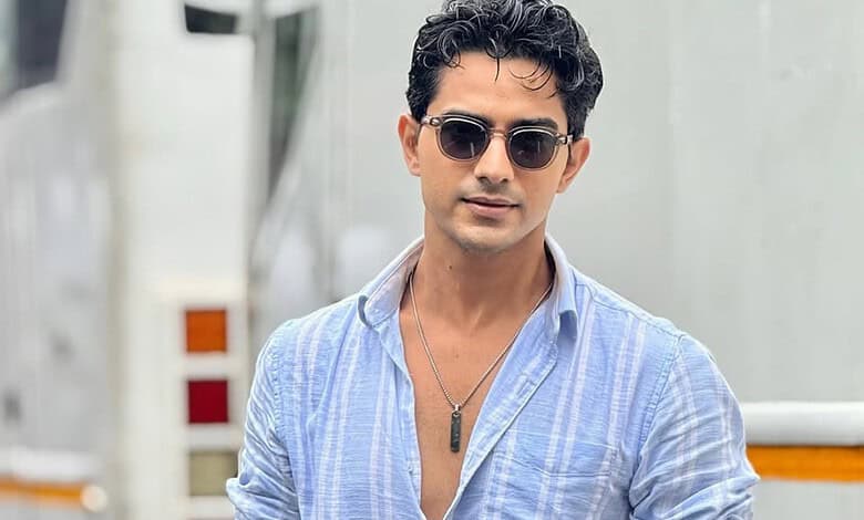 TV actor Rohit Chandel in casual attire with sunglasses, during a public appearance.