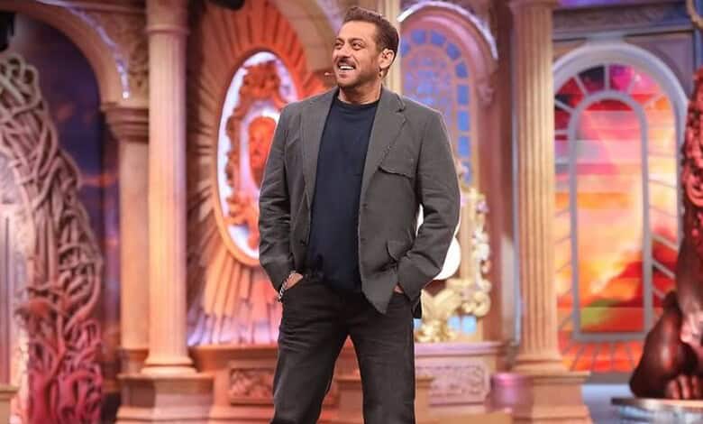 Bigg Boss 20 logo unveiled with a smiling man in a studio setting.