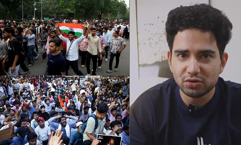 Samay Raina's reaction on students protest