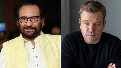 Shekhar Kapur and Matt Damon