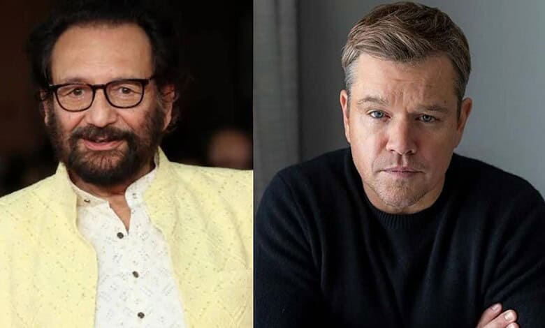 Shekhar Kapur and Matt Damon