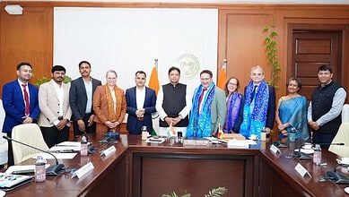 Telangana IT Minister Sridhar Babu meets German delegation led by Tobias Gotthardt, Vice Minister of the Bavarian Ministry of Economic Affairs