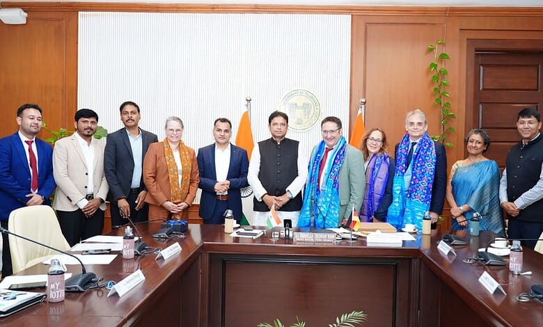 Telangana IT Minister Sridhar Babu meets German delegation led by Tobias Gotthardt, Vice Minister of the Bavarian Ministry of Economic Affairs