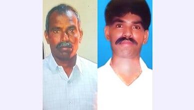 Boddu Chandraiah and Chinna Rajanna Puli, two Telangana workers who died in Saudi Arabia.