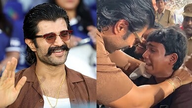 Vijay Deverakonda at Uppal stadium