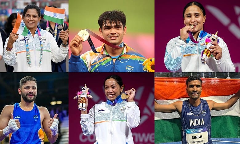 Indian Atheletes at the Common Wealth games