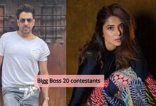 Two Bigg Boss 20 contestants, a man and a woman, posing for a photo.
