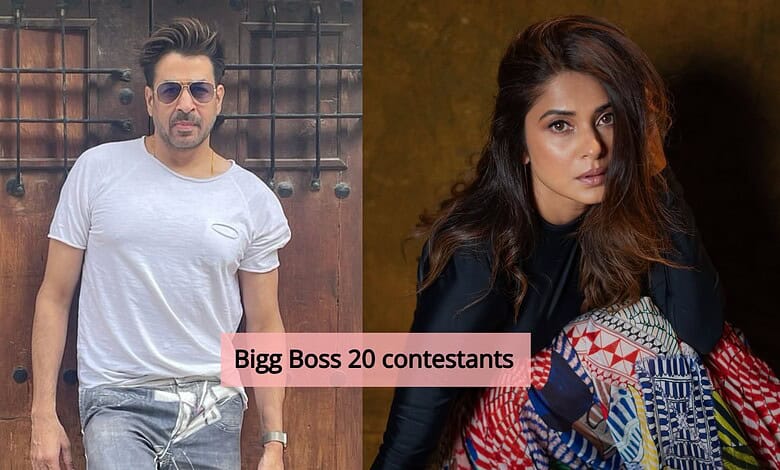 Two Bigg Boss 20 contestants, a man and a woman, posing for a photo.