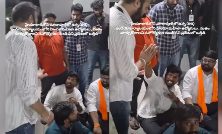 Hindutva groups allege religious conversion at Hyderabad firm