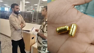 Dubai returning passenger held with giold capsules hidden in mouth