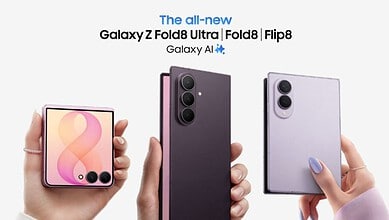 New Samsung foldable smartphones Galaxy Z Fold8 Ultra and Flip8 showcased in hand.