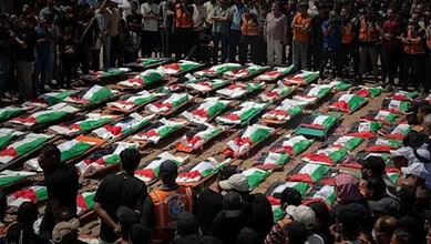 Gaza mass funeral