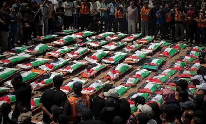 Gaza mass funeral