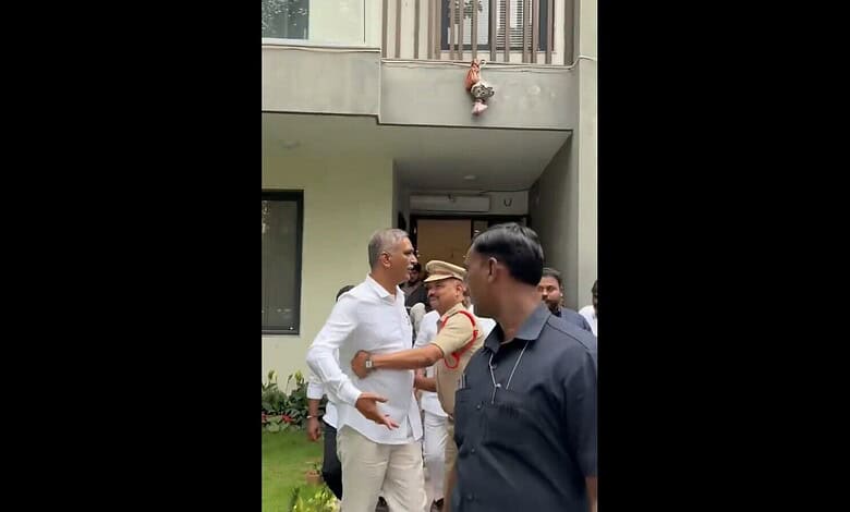 Harish Rao under house arrest, stopped from visiting TIMS