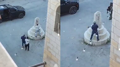 Israeli lawmaker attacks Palestinian monument in occupied West Bank