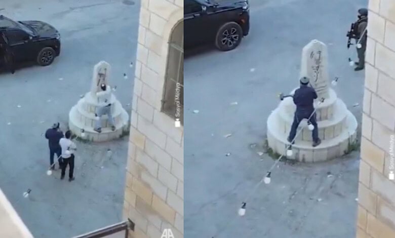 Israeli lawmaker attacks Palestinian monument in occupied West Bank