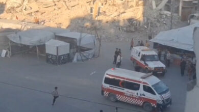 Israeli strike at refugee camp