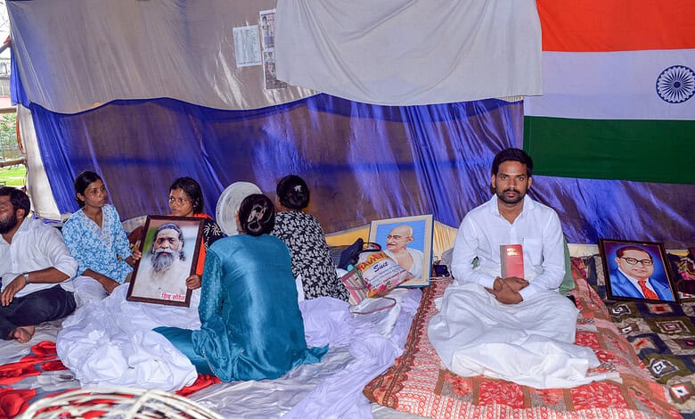 Jharkhand students protesters on hunger strike