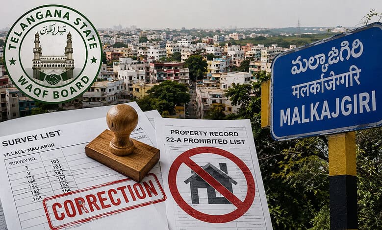 10K Malkajgiri property owners get relief in Waqf survey list error